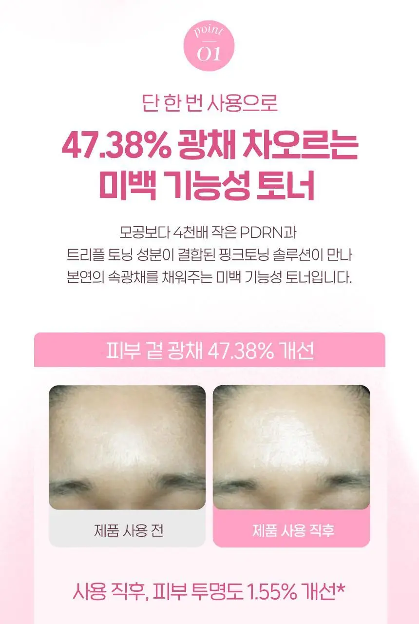 [화잘먹토너] 차앤박 더마앤서 핑크토닝 PDRN 토너 200ml 상세페이지 7